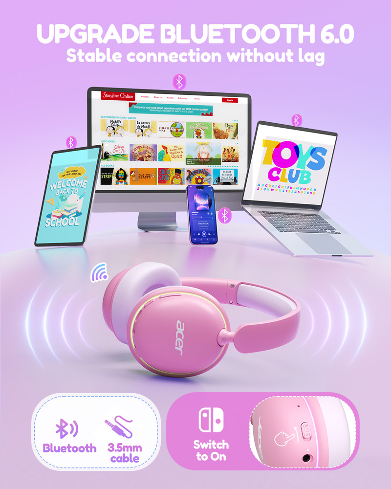 Acer Kids Bluetooth 6.0 Headph - Wired Earphone Lightning review and price