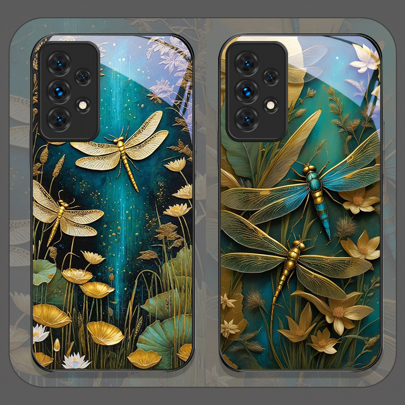 Flower Golden Dragonfly Temper - Samsung Galaxy A55 review and price