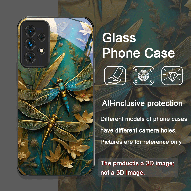 Flower Golden Dragonfly Temper - Samsung Galaxy A55 review and price