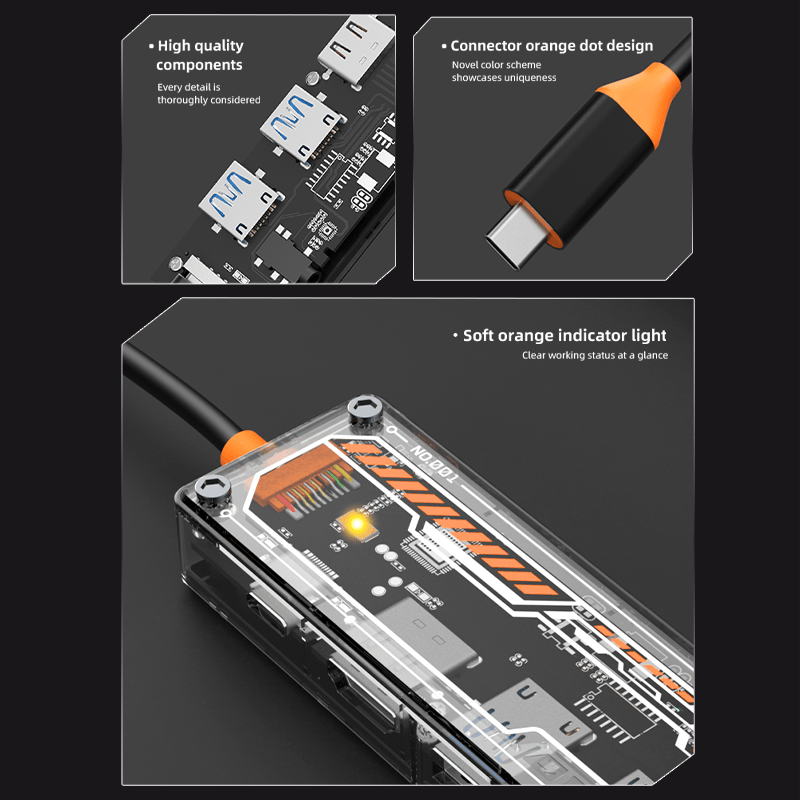 6-in-1 USB-C Hub for MacBook P - Usb Hub Type C review and price