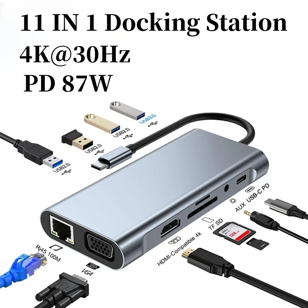 4/7/8/11in1 Docking Hub 4K USB - Usb Hub Type C review and price