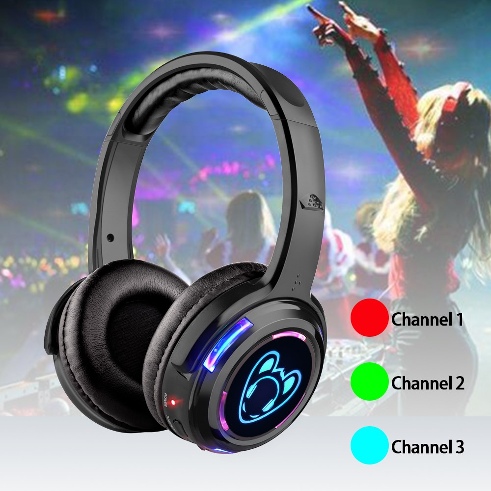 LED Flashing Light Silent Disc - Wired Earphone Lightning review and price
