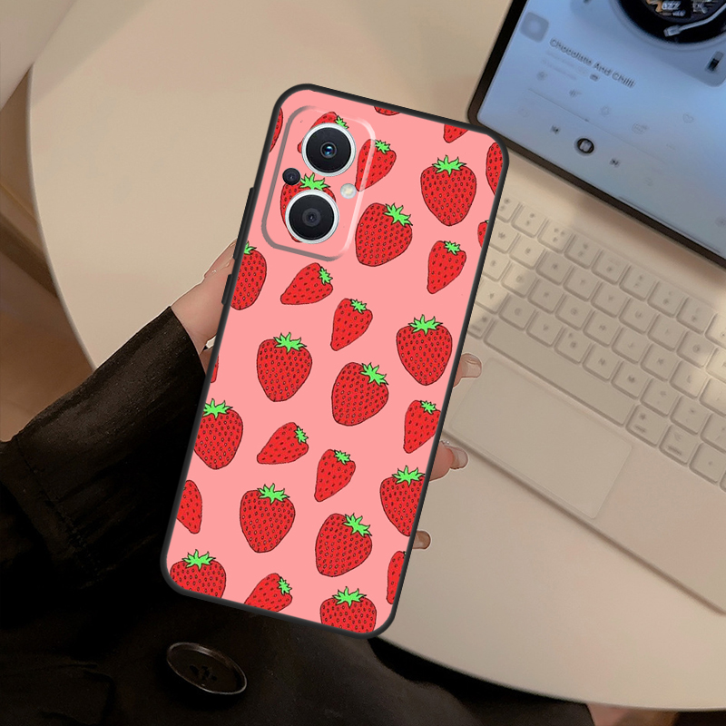 Strawberry Red Case For OPPO F - Oppo Reno 12 review and price
